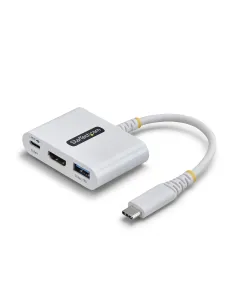 StarTech.com Dock Hub Multipuertos USB Tipo C a HDMI - Adaptador Multipuertos USB-C a HDMI - Carga de 140W - Hub Ladrón USB de