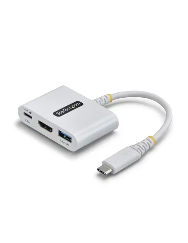 StarTech.com Dock Hub Multipuertos USB Tipo C a HDMI - Adaptador Multipuertos USB-C a HDMI - Carga de 140W - Hub Ladrón USB de
