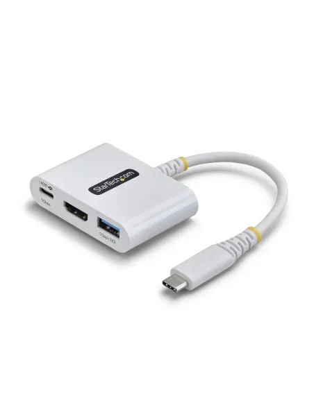 StarTech.com Dock Hub Multipuertos USB Tipo C a HDMI - Adaptador Multipuertos USB-C a HDMI - Carga de 140W - Hub Ladrón USB de