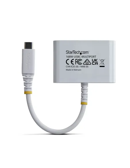 StarTech.com Dock Hub Multipuertos USB Tipo C a HDMI - Adaptador Multipuertos USB-C a HDMI - Carga de 140W - Hub Ladrón USB de