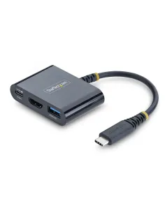StarTech.com Dock Hub Multipuertos USB Tipo C a HDMI - Adaptador Multipuertos USB-C a HDMI - Carga de 140W - Hub Ladrón USB de