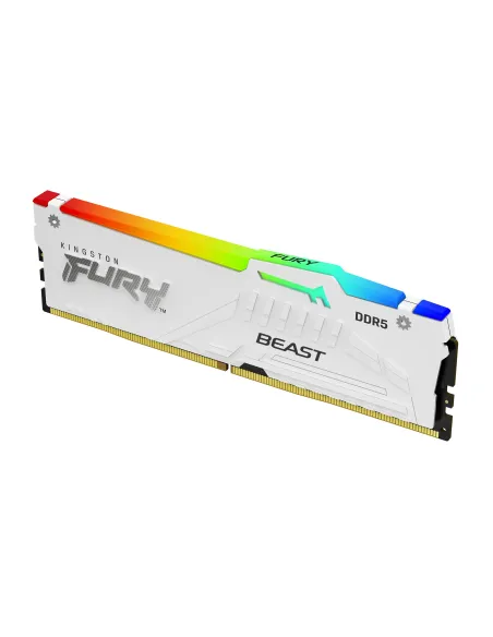 Kingston Technology FURY Beast 32GB 6000MT s DDR5 CL30 DIMM White RGB EXPO