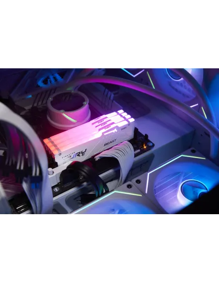 Kingston Technology FURY Beast 32GB 6000MT s DDR5 CL30 DIMM White RGB EXPO