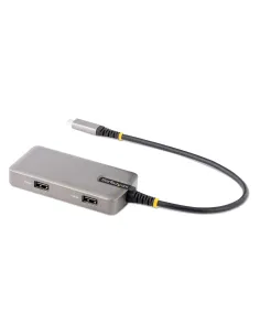 StarTech.com Adaptador Multipuertos USB-C - Docking Station USB Tipo C HDMI 4K60 - Hub Ladrón USB 3.0 de 2 Puertos - Entrega de 2