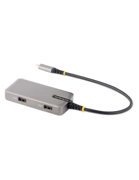 StarTech.com Adaptador Multipuertos USB-C - Docking Station USB Tipo C HDMI 4K60 - Hub Ladrón USB 3.0 de 2 Puertos - Entrega de