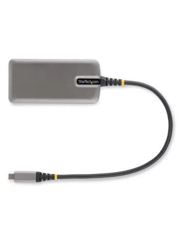 StarTech.com Adaptador Multipuertos USB-C - Docking Station USB Tipo C HDMI 4K60 - Hub Ladrón USB 3.0 de 2 Puertos - Entrega de