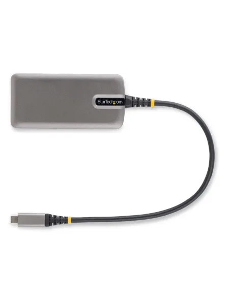 StarTech.com Adaptador Multipuertos USB-C - Docking Station USB Tipo C HDMI 4K60 - Hub Ladrón USB 3.0 de 2 Puertos - Entrega de