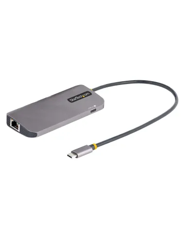 StarTech.com Adaptador Multipuertos USB C, de Vídeo HDMI de 4K y 60Hz, Hub USB-A 3.2 de 3 Puertos de 5Gbps, Entrega de