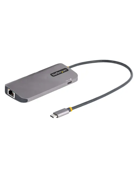 StarTech.com Adaptador Multipuertos USB C, de Vídeo HDMI de 4K y 60Hz, Hub USB-A 3.2 de 3 Puertos de 5Gbps, Entrega de