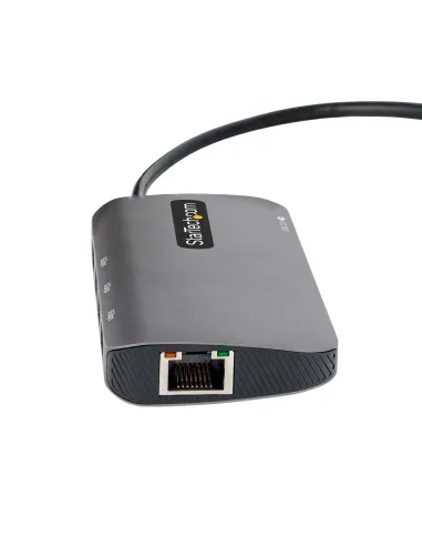 StarTech.com Adaptador Multipuertos USB C, de Vídeo HDMI de 4K y 60Hz, Hub USB-A 3.2 de 3 Puertos de 5Gbps, Entrega de