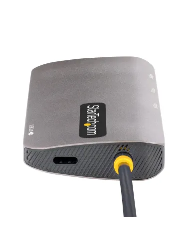 StarTech.com Adaptador Multipuertos USB C, de Vídeo HDMI de 4K y 60Hz, Hub USB-A 3.2 de 3 Puertos de 5Gbps, Entrega de