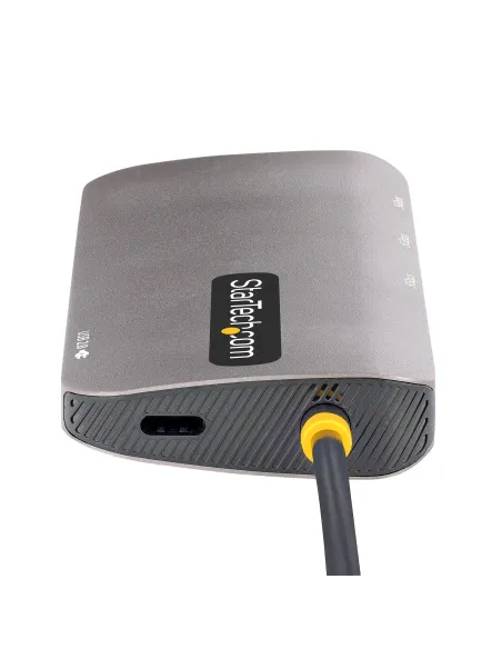 StarTech.com Adaptador Multipuertos USB C, de Vídeo HDMI de 4K y 60Hz, Hub USB-A 3.2 de 3 Puertos de 5Gbps, Entrega de