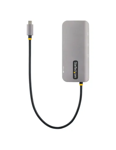 StarTech.com Adaptador Multipuertos USB C, de Vídeo HDMI de 4K y 60Hz, Hub USB-A 3.2 de 3 Puertos de 5Gbps, Entrega de