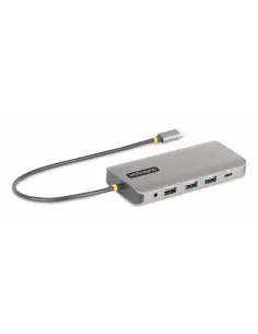 StarTech.com Adaptador Multipuerto USB-C de 3 Monitores HDMI DP - 4K 60Hz Doble + 4K 30Hz HDMI y DP - Hub 4x USB-A - PD de 100W 2