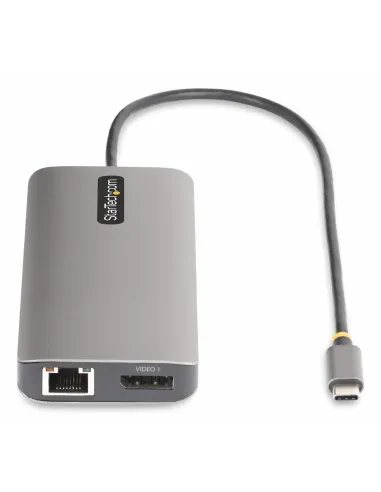 StarTech.com Adaptador Multipuerto USB-C de 3 Monitores HDMI DP - 4K 60Hz Doble + 4K 30Hz HDMI y DP - Hub 4x USB-A - PD de 100W