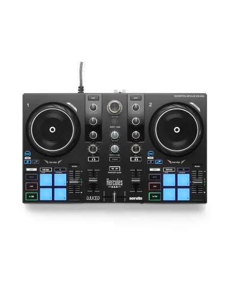 Hercules Inpulse 200 MK3 DVS (Sistema de vinilo digital) para scratch digital 2 canales Negro