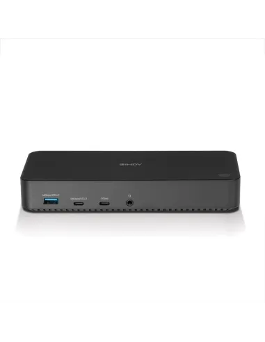Lindy 43366 base para portátil y replicador de puertos Acoplamiento USB 3.2 Gen 2 (3.1 Gen 2) Type-C Negro