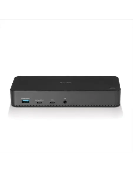 Lindy 43366 base para portátil y replicador de puertos Acoplamiento USB 3.2 Gen 2 (3.1 Gen 2) Type-C Negro