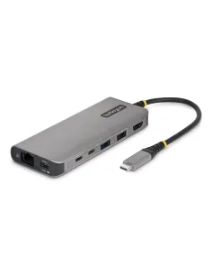 StarTech.com Mini Dock USB-C A HDMI - Adaptador Multipuertos - PD de 140W - 4K 60Hz - Hub USB 5 Puertos 5Gbps - GbE - Para