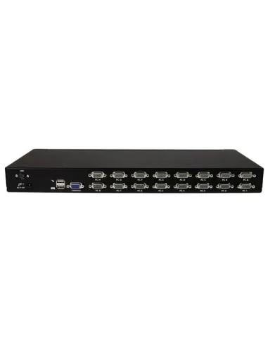 StarTech.com Conmutador Switch KVM 1U OSD y Cables 16 puertos USB A Vídeo VGA HD15
