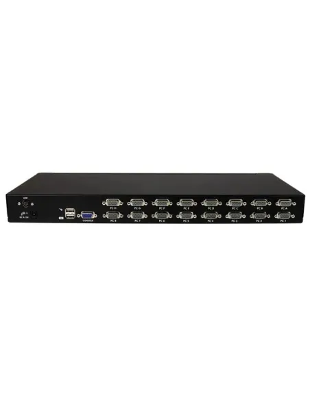 StarTech.com Conmutador Switch KVM 1U OSD y Cables 16 puertos USB A Vídeo VGA HD15