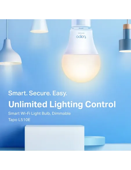 TP-Link Tapo L510E(2-PACK) iluminación inteligente Bombilla inteligente Wi-Fi
