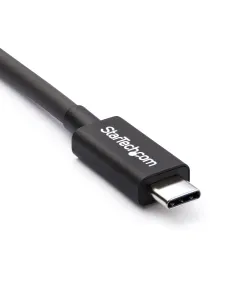 StarTech.com Cable Thunderbolt 3 Pasivo de 2m - 20Gbps - PD 100W - Vídeo 4K - Cable Thunderbolt - Certificado Thunderbolt - 2