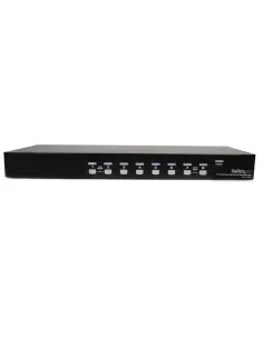 StarTech.com Conmutador Switch KVM 8 Puertos de Vídeo VGA HD15 USB 2.0 USB A y Audio - 1U Rack Estante 2