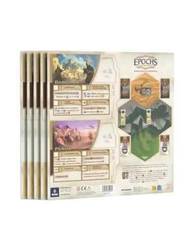 Juego de mesa epochs expansión: oriente medio y latinoamérica