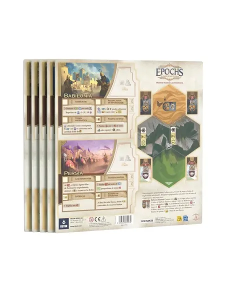 Juego de mesa epochs expansión: oriente medio y latinoamérica