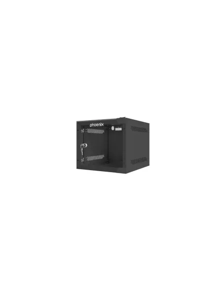 Armario rack phoenix 4u 280x310x247 mural 10'' hasta 20 kg negro