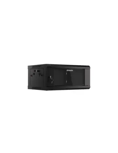 Armario rack phoenix 4u 600x450x279 auto - ensamblado 19'' hasta 60 kg negro