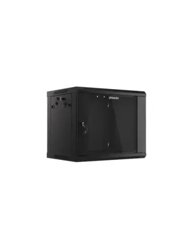 Armario rack phoenix 9u 600x450x501 auto - ensamblado 19'' hasta 60 kg negro