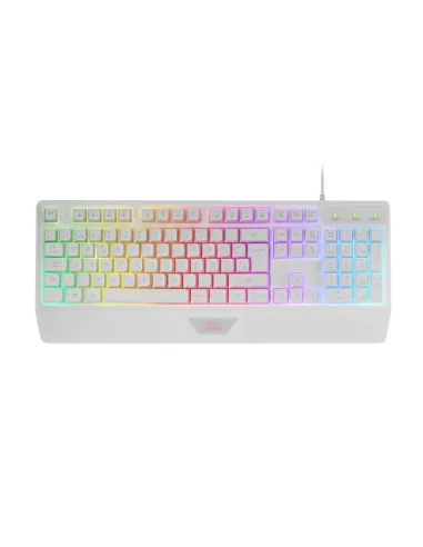 Mars Gaming MCP124, Combo Gaming 3en1, Teclado Ergonómico H-Mech LED RGB, Ratón RGB 3200DPI Switches HUANO, Alfombrilla