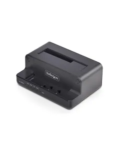 StarTech.com Clonador NVMe M.2 a SATA de 2.5 3.5 - Dock Duplicador Autónomo de 2 Bahías para SSD - Bidireccional NVMe a SATA  