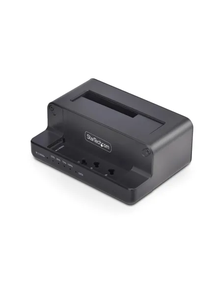 StarTech.com Clonador NVMe M.2 a SATA de 2.5 3.5 - Dock Duplicador Autónomo de 2 Bahías para SSD - Bidireccional NVMe a SATA  