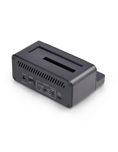 StarTech.com Clonador NVMe M.2 a SATA de 2.5 3.5 - Dock Duplicador Autónomo de 2 Bahías para SSD - Bidireccional NVMe a SATA  