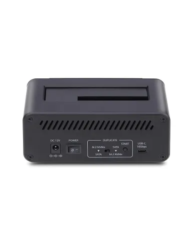 StarTech.com Clonador NVMe M.2 a SATA de 2.5 3.5 - Dock Duplicador Autónomo de 2 Bahías para SSD - Bidireccional NVMe a SATA  