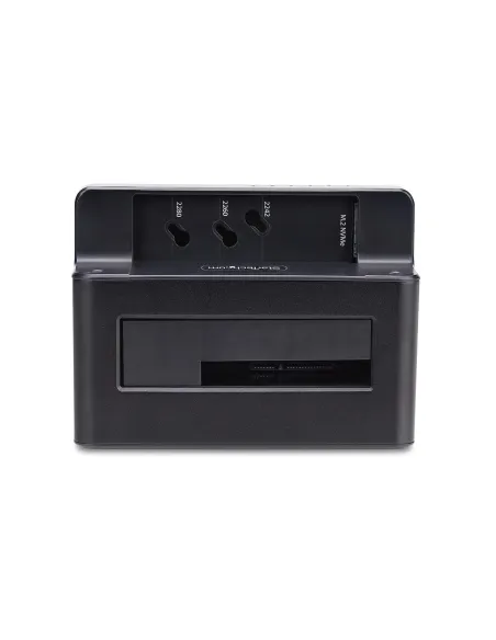 StarTech.com Clonador NVMe M.2 a SATA de 2.5 3.5 - Dock Duplicador Autónomo de 2 Bahías para SSD - Bidireccional NVMe a SATA  