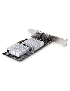 StarTech.com Tarjeta PCI Express Adaptadora de Red Ethernet de 2 Puertos RJ45 - Tarjeta de Red para Servidores o PCs - con 2