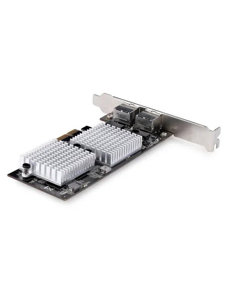 StarTech.com Tarjeta PCI Express Adaptadora de Red Ethernet de 2 Puertos RJ45 - Tarjeta de Red para Servidores o PCs - con