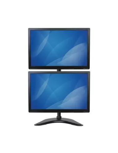 StarTech.com Soporte Vertical de Acero de Servicio Pesado para dos Monitores - Base Ajustable VESA para Pantallas de hasta 27