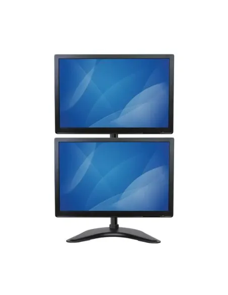 StarTech.com Soporte Vertical de Acero de Servicio Pesado para dos Monitores - Base Ajustable VESA para Pantallas de hasta 27