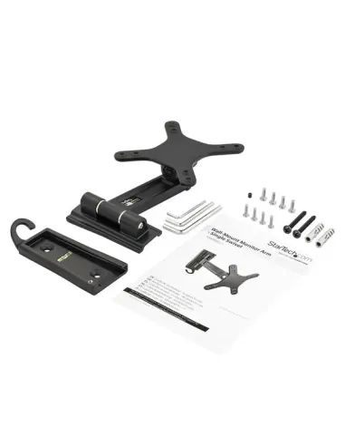 StarTech.com Soporte de pared de un solo giro para monitor - Montura VESA para Pantallas de hasta 27 Pulgadas