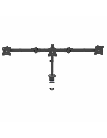 StarTech.com Brazo para 3 Monitores de Montaje en Escritorio - Soporte VESA Ergonómico para 3 Monitores de hasta 27" - Mástil