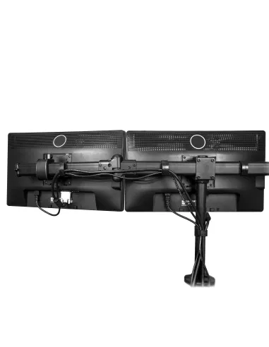 StarTech.com Brazo para 3 Monitores de Montaje en Escritorio - Soporte VESA Ergonómico para 3 Monitores de hasta 27" - Mástil