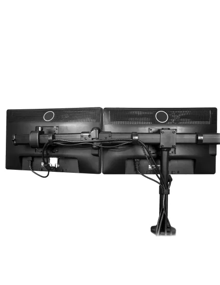 StarTech.com Brazo para 3 Monitores de Montaje en Escritorio - Soporte VESA Ergonómico para 3 Monitores de hasta 27" - Mástil