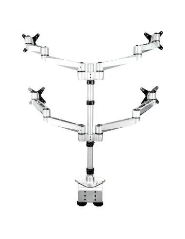 StarTech.com Brazo Soporte VESA de Escritorio para 4 Monitores Articulado Ergonómico de Ajuste de Altura para 4 Monitores 2x2