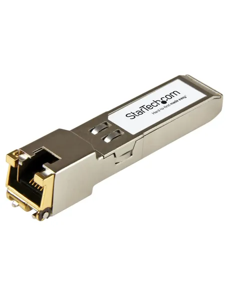 StarTech.com Módulo Transceptor SFP+ Compatible con el Modelo AR-SFP-10G-T de Arista Networks - 10GBASE-T - SFP+ a RJ45 Cat6  