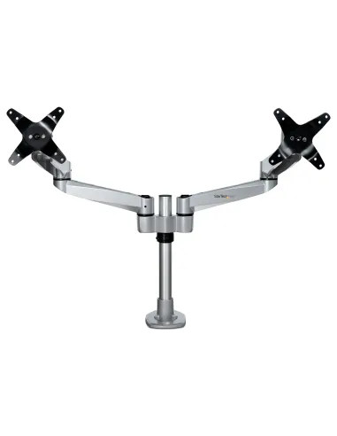 StarTech.com Brazo Articulado Prémium para Dos Monitores de hasta 27" (8Kg) - Soporte VESA de Altura Ajustable - Montaje